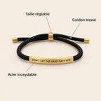 Bracelet « Don't Let The Hard Days Win »